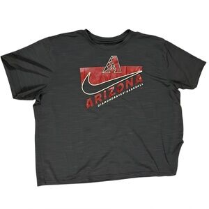 Arizona Diamondbacks Baseball Tshirt Men’s XXL Gray MLB Nike Dri-fit Excd